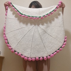 薔薇の花束ブランケット の画像
