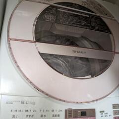 ８kg洗濯機　シャープ2017年製　穴無し　インバーターの画像