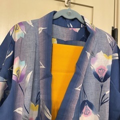 浴衣と帯セット　浴衣　可愛い柄　落ち着く色の画像