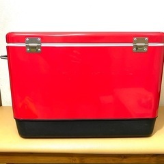 チャムス　クーラーボックス　赤　キャップ　アウトドア　釣り　BBQの画像