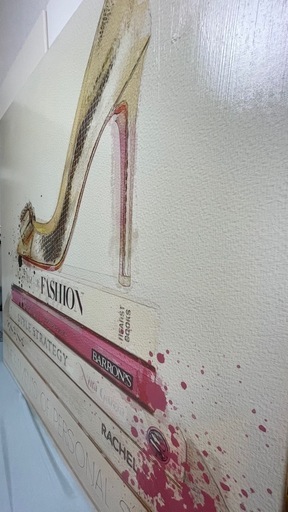 Oliver Gal（オリバーガル）の「Fashion and Glam Gold Shoe and Fashion Books Sh