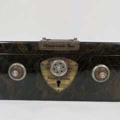 WAKO Alarm cash Box 金庫 No.8000 手提げ金庫 鍵あり キャッシュボックス 昭和レトロ の画像