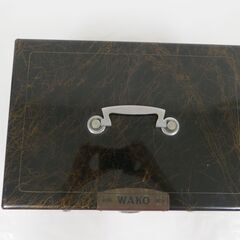 WAKO Alarm cash Box 金庫 No.8000 手提げ金庫 鍵あり キャッシュボックス 昭和レトロ の画像