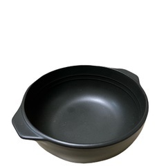 《新品》 直火可 ラーメン丼 黒 耐熱手付丼の画像