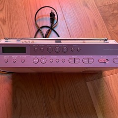 ピンクの値下げCDプレーヤーの画像