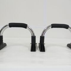 トレーニング器具 プッシュアップバー 高さ3段階調整可 腕立て伏せ 幅16cm×奥行32.5cm×高さ21～25cm の画像