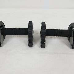 トレーニング器具 胸筋ローラー 両手用2個セット ストッパー付きの画像
