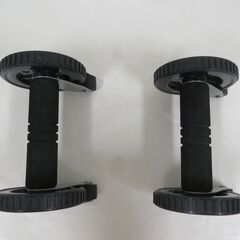 トレーニング器具 胸筋ローラー 両手用2個セット ストッパー付きの画像