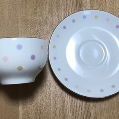 コーヒーカップ２客の画像