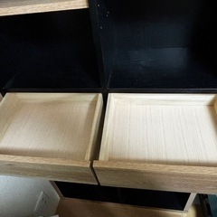 【緊急値下げ！】ホームズ 木目調 本棚 書棚 90FB 引出 NAの画像