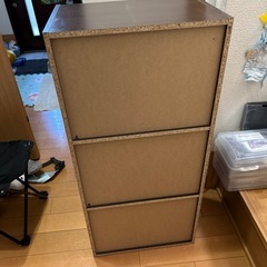 カラーボックス　3段の画像
