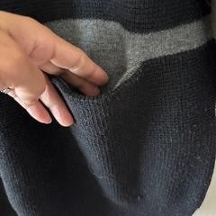 丈長めセーターの画像