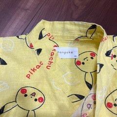 ポケモン ポケピース モンポケ ピカチュウ柄 甚平 95cmの画像