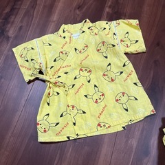 ポケモン ポケピース モンポケ ピカチュウ柄 甚平 95cmの画像