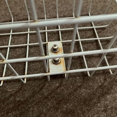 白　子ども用自転車前カゴの画像
