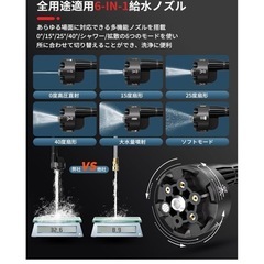 コードレス高圧洗浄機 充電式の画像