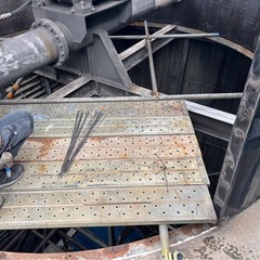 単管足場、重量物据え付け(プラント内)の画像
