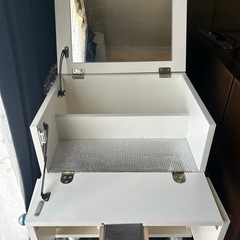 コスメワゴン移動式ミラードレッサー引出し莫大収納鏡台ミニ机にもの画像
