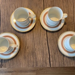 Adam&Eveのカップ&ソーサー４脚の画像