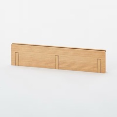 【在庫3】無印良品の壁に付けられる家具3連ハンガー 44cm オーク材合板 インテリア 半額以下の画像