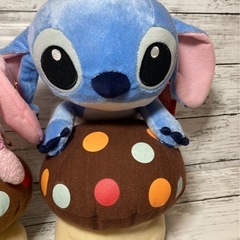 スティッチ&エンジェル　ぬいぐるみ キノコ　タグ付きの画像