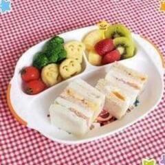 レック アンパンマン ランチプレート　離乳食　深型　トレー　ばいきんまん　レンジ食洗機煮沸可の画像