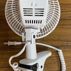 クリップ扇風機　18cm　AC100Vの画像