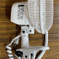 クリップ扇風機　18cm　AC100Vの画像