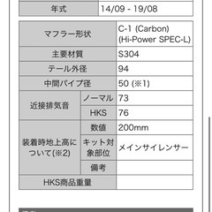 絶版HKSマフラー High Power SPEC L デミオDJ5FS用の画像