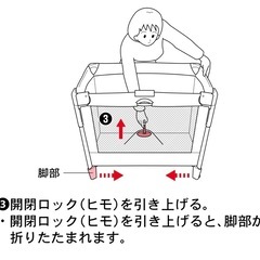 ベビーベッド　ココネルエアー　アップリカ
の画像