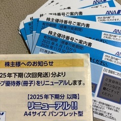 ANA株主優待券の画像