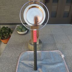 阿波踊り用 綺麗ですが新品ではありません。スター鉦24号　直径24センチの大きな鉦　8ビートの鳴り物には最適です。の画像