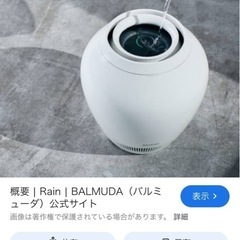 バルミューダレイン・加湿器の画像