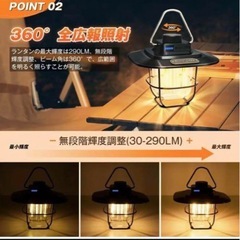 ⭐️必需品⭐️ランタン LED 省エネ 軽量 アウトドア USB防水 キャンプ 防災の画像