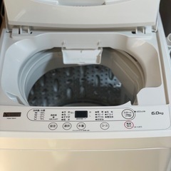 送料・設置込み可　洗濯機　6kg ヤマダ　2021年【分解クリーニング済み】の画像