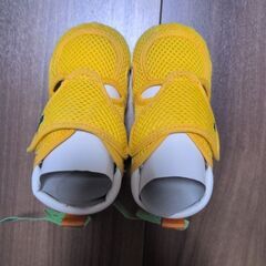 ムーンスター　ベビーサンダル　イエロー　13.5cmの画像