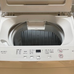 送料・設置込み可　洗濯機　4.5kg ヤマダ　2024年【分解クリーニング済み】の画像