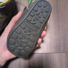 【クリーニング済】モンベル　mont-bell　シューズ　13cmの画像