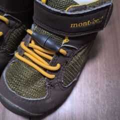 【クリーニング済】モンベル　mont-bell　シューズ　13cmの画像