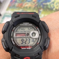 値下げ中❣️新品電池本日入れ替え🔋❗️早い物勝ち❗️CASIO カシオ G-SHOCK GULMAN ガルフマン ワールドタイム カレンダー デジタル メンズ 腕時計 G-9100 の画像