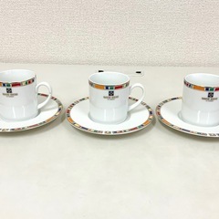 【美品】 DAVID HICKS コーヒーカップ&ソーサー 三客 ロンドンの画像