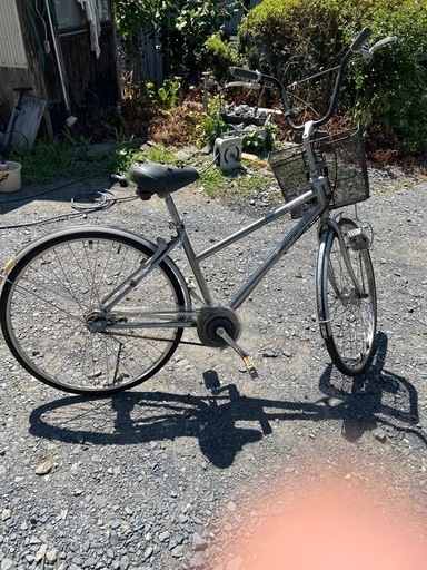 ブリジストン 自転車 ママチャリ アップハンドル 中古 鍵なし