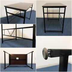 koeki Stork パソコンデスク STW-800D(BR) 弘益 シンプルモダンデザイン作業机 アジャスター付き脚部 ワークトップの画像