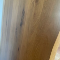 	【おしゃれ無垢風】ダイニングテーブル180cm／アイアン脚／25日まで引取希望の画像