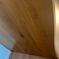 	【おしゃれ無垢風】ダイニングテーブル180cm／アイアン脚／25日まで引取希望の画像