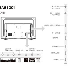 📺【7/27まで】Hisense 43インチテレビ／2019年製の画像