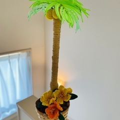 ふわふわモールヤシの木🌴&ハイビスカス🌺の画像