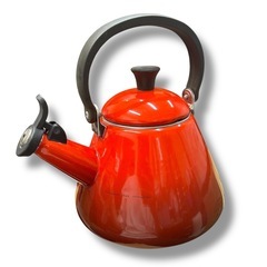  Le Creuset ル・クルーゼ ケトル やかん 1.6L IH対応 直火対応 メレンゲ 赤の画像