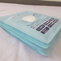( M-685 )ダブル抗菌 洗えるマスク サイズ調節機能付き 繰り返し使える UVカット 通気性素材 １２枚 まとめ売り 中古の画像