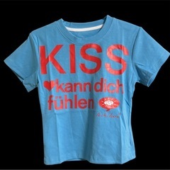 Tシャツ 　ピチT y2k ストリート　平成ギャル　レディース　青　ブルー　XLの画像
